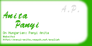 anita panyi business card